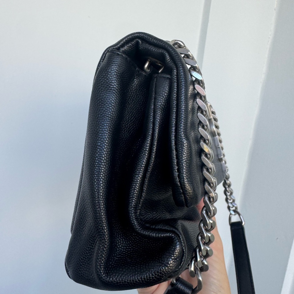 Saint Laurent YSL West Hollywood Bag – Black Pebbled Leather – Authentic - Picture 4 of 12
